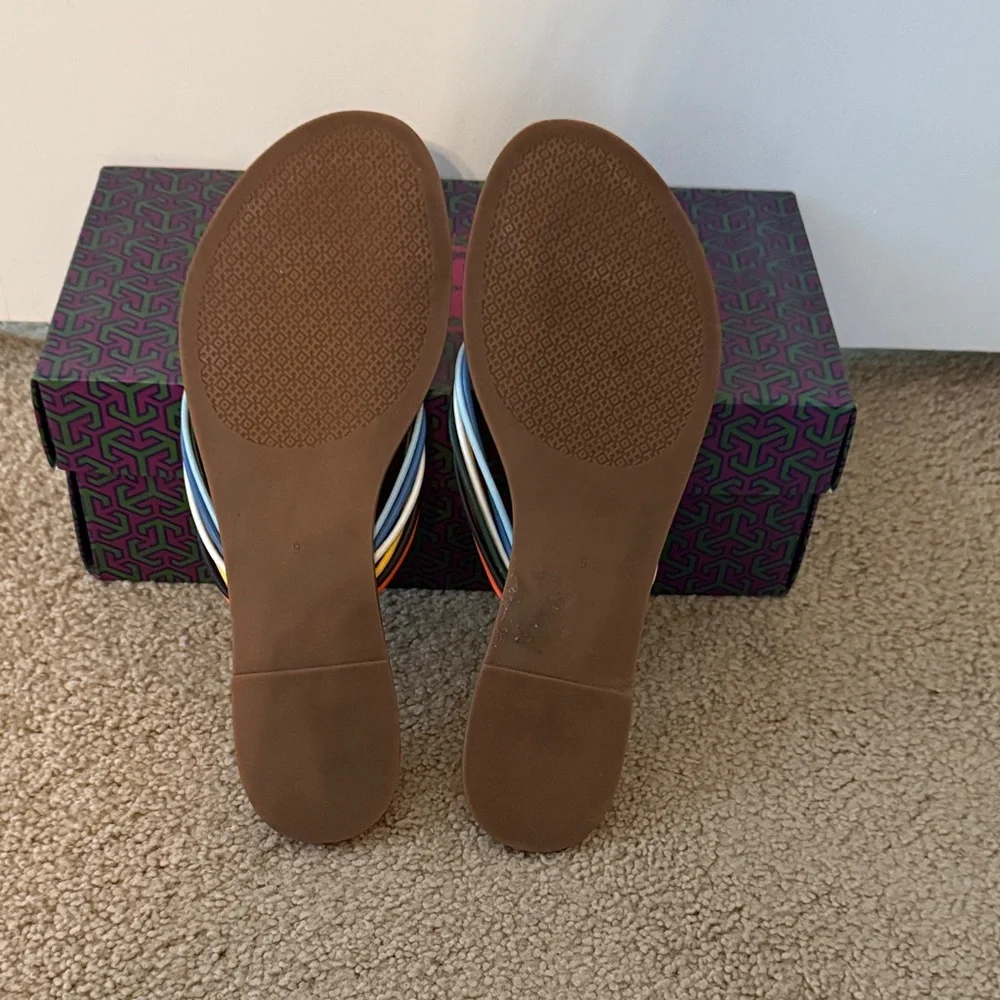 Tory Burch Multicolor Leather Sandals - Picture 4 of 5